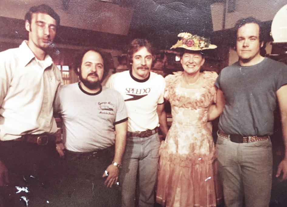 John Swander, Bob Volpe, ,Jules Tomko , Minnie Pearl, and Mark Hogan