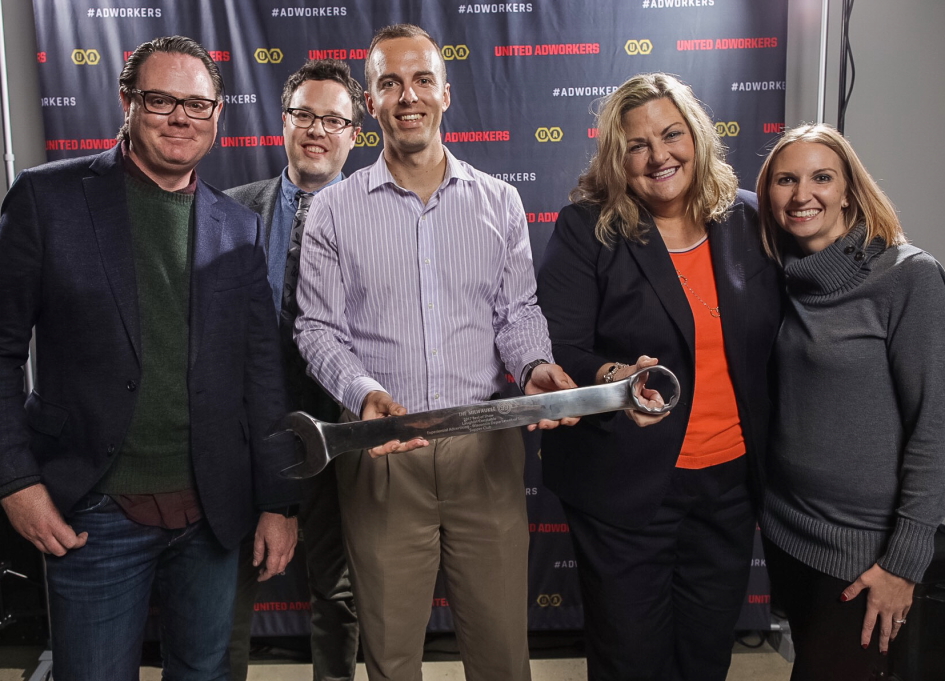 Ross Lowinske (LC), Pat Laughlin (LC), Shane Brossard (Wisconsin Department of Tourism), Sarah Klavas (Wisconsin Department of Tourism), Natalie Kamnenick (LC). Photo — Andrew Feller Photography.