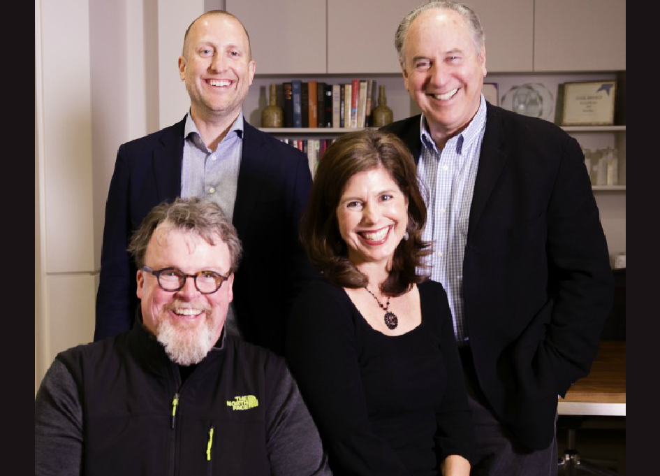 (front, left to right) Kevin Houlihan, Kellie Bliss (back, left to right) Chris Tussing, Ron Bess