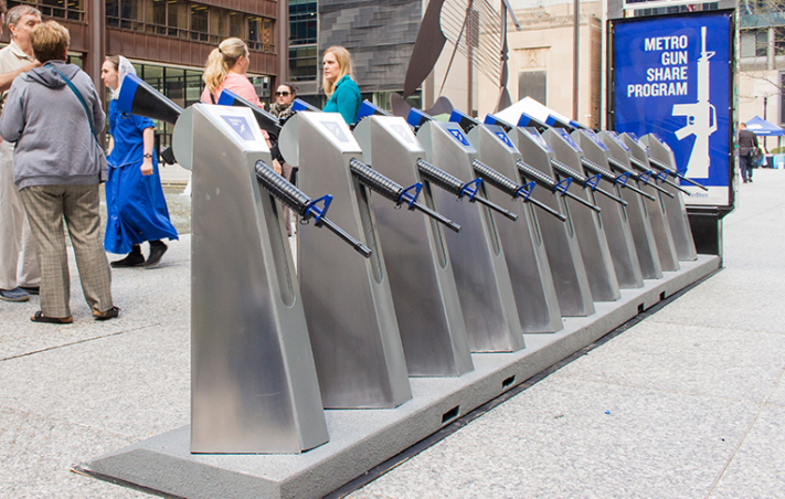 The Metro Gun Share Program at Daley Plaza