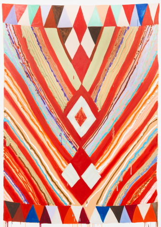 "Blood Red Rising" by Judy Ledgerwood