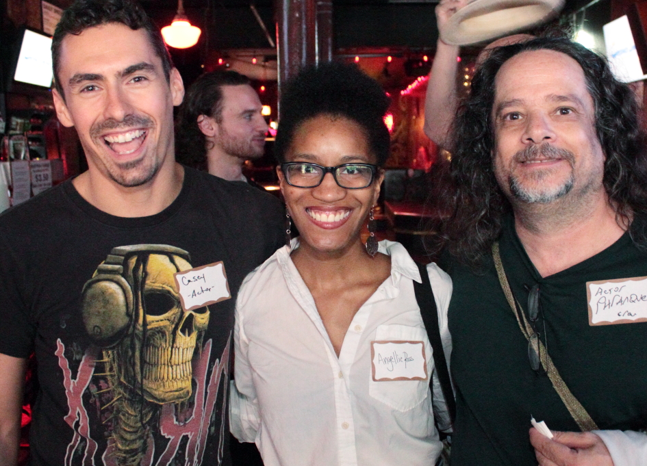 Phranque Wright (right) at Lincoln Tap room