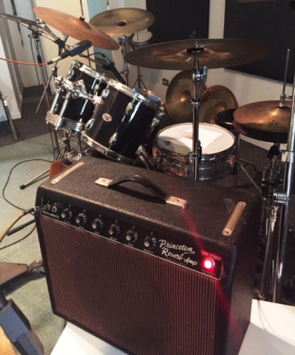 The amp and drum kit heard on "Chicago Bleeds Blues"