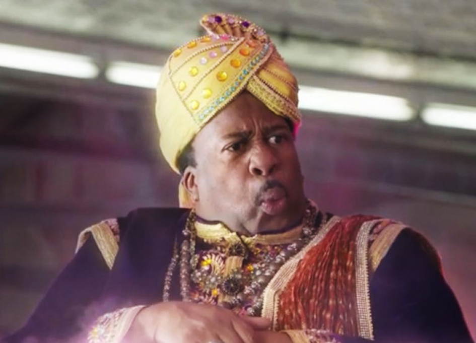 Grumpy genie Leslie David Baker
