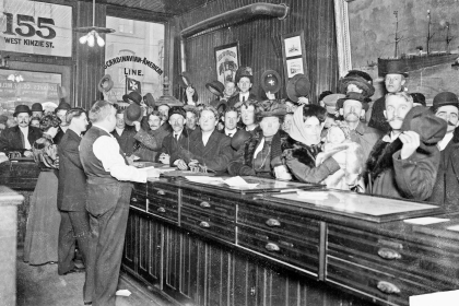 A bar in old Chicago