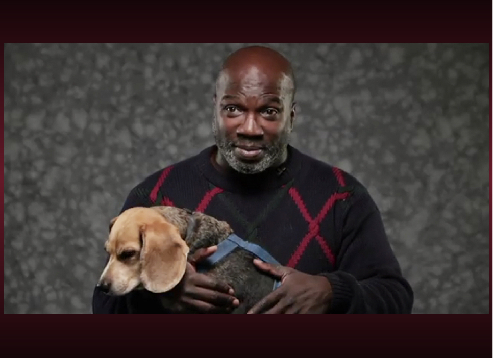 Actor James Gordon and Scooter the Ultra-Beagle