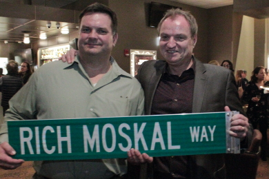 Moskal (right) with Dep't of Transportation Deputy Commissioner Michael D. Simon