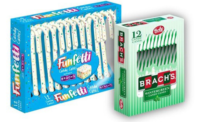 Ferrara Decks candy aisles with FUNFETTI and Wintergreen Candy Canes