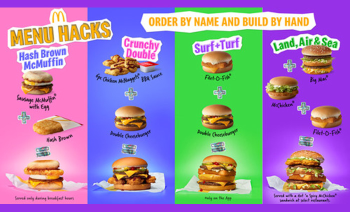 For the first time ever McDonald’s introduces fan-inspired hacks to menus