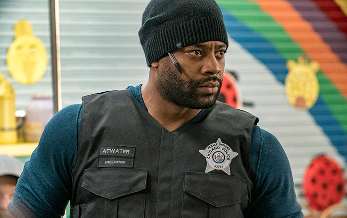 LaRoyce Hawkins guides Kevin Atwater into the spotlight